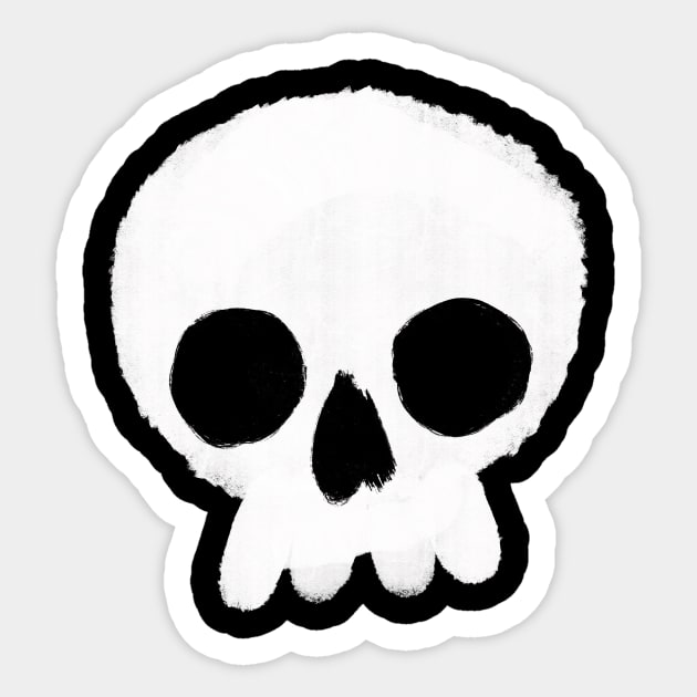 simple skull Sticker by JIVe